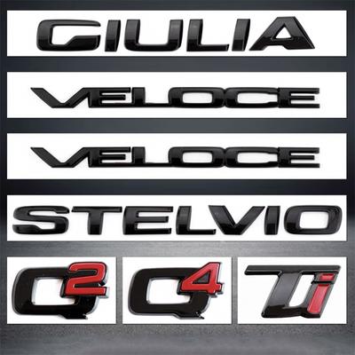 Q2 Q4 Giulia Stelvio Veloce Ti логотип автомобиля задний багажник эмблема значок наклейки для A-lfa R-omeo 156 159 Mito Giulia GT Brera Spider Giulietta 147gt 166