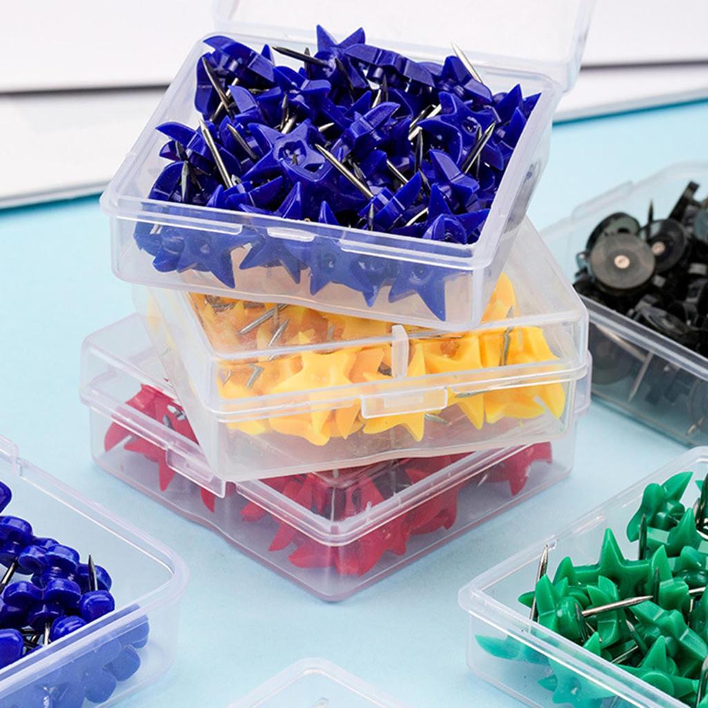 50Pcs Push Pins Decorative Map Pins Cork Notice Board Thumb Tacks for Bulletin Board Fabric Marking Picture Hanging