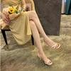 Women's Open-toe Sandals New Summer Fashion Simple Thin Strap Spaghetti Heel Sexy High Heels Back Heel Hundred Comfortable Shoes