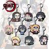Keychain Pendant Anime Demon Slayer Kimetsu No Yaiba Kamado Tanjirou Double Sided HD Bag Pendant Gift For Fans Cosplay Props Jewelry Gift
