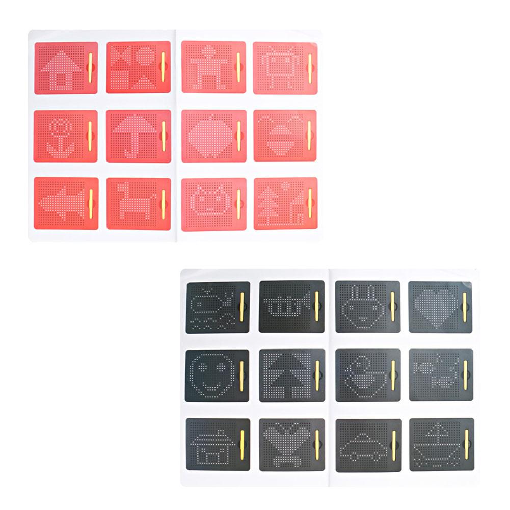 Детский магнитный планшет, магнитная доска для рисования, магнитные стальные бусины, мяч, детская обучающая игрушка