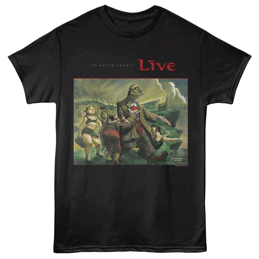 Live - Throwing Cover - Solid Adult Unisex Short Sleeve T-Shirt - Black Color
