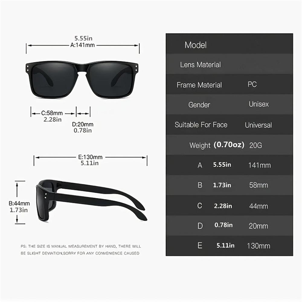 3PCS New Polarized Glasses Men Women Fishing Glasses Sun Goggles Camping Hiking Driving Eyewear Sport Sunglasses