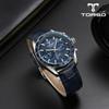 TORSO T503M-SLS Cassiopeia Multi Diamond Watch Мужские металлические часы (кожаный ремешок в комплекте)
