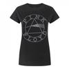 Womens/Ladies Dark Side Of The Moon Diamante T-Shirt