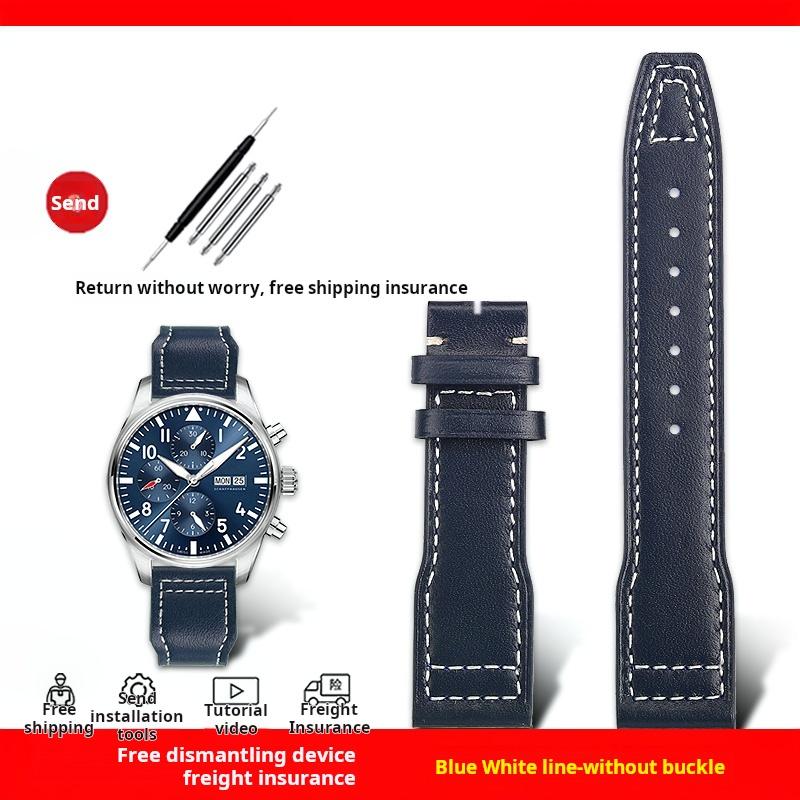 Для Iwc IW378003 378005 377709 500916 Pilot Princekin Mark Браслет для часов Мужской Ремешок для часов 20 мм 21 мм мягкий Натуральная кожа Ремешок для часов