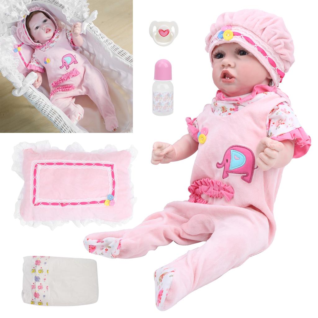 55cm Baby Girl Doll Soft Adorable Full Body Baby Dolls Waterproof Reborn Doll Child Toy