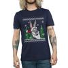 Looney Tunes Mens Bugs Bunny Christmas Fair Isle T-Shirt