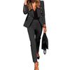 Women's Dressy 2 Piece Business Set Long Sleeve Blazer And Pencil Pant