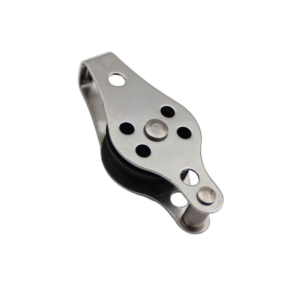 1/2/5 шт. 316 нержавеющая сталь шкив 60 мм блоки тросовый шкив нейлоновый шкив одинарная крепежная проушина для троса 2 мм до 8 мм