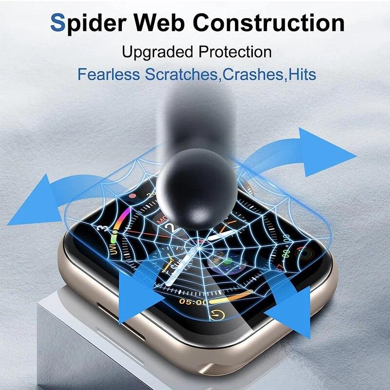 5 шт. Защитная пленка для экрана для Apple Watch 9, 8, 7, 6 SE5 3, ультрамягкая гидрогелевая пленка для iWatch Serie 45 мм, 41 мм, 40 мм, 38 мм, 42 мм, 44 мм, 49 мм