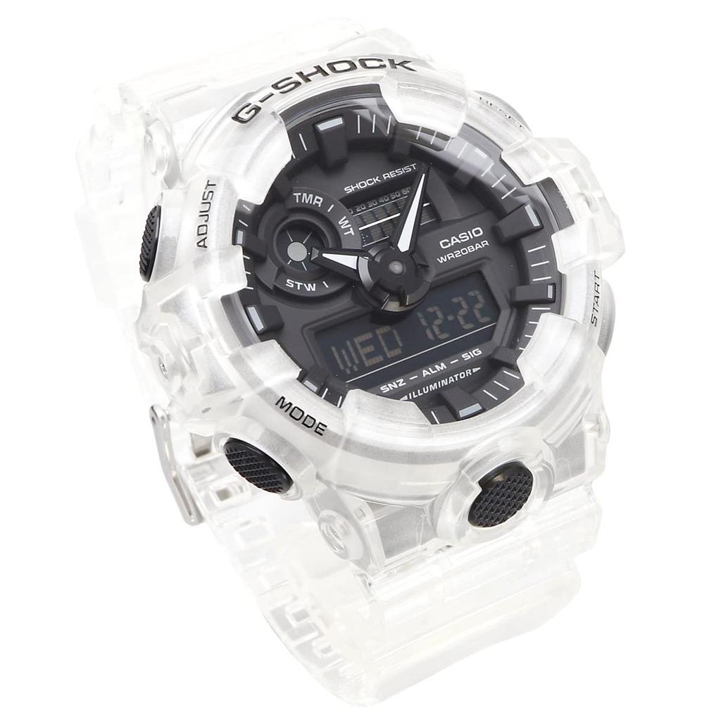 Casio Часы G-SHOCK Skeleton Series, GA-700SKE-7A, Прозрачные, Мужские, Международная модель [Параллельный импорт]