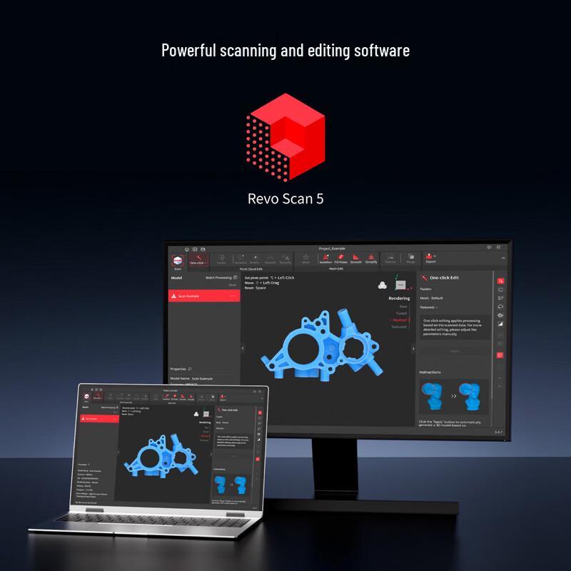 REVOPOINT Профессиональные 3D-сканеры Штепсель CN (адаптер в комплекте)