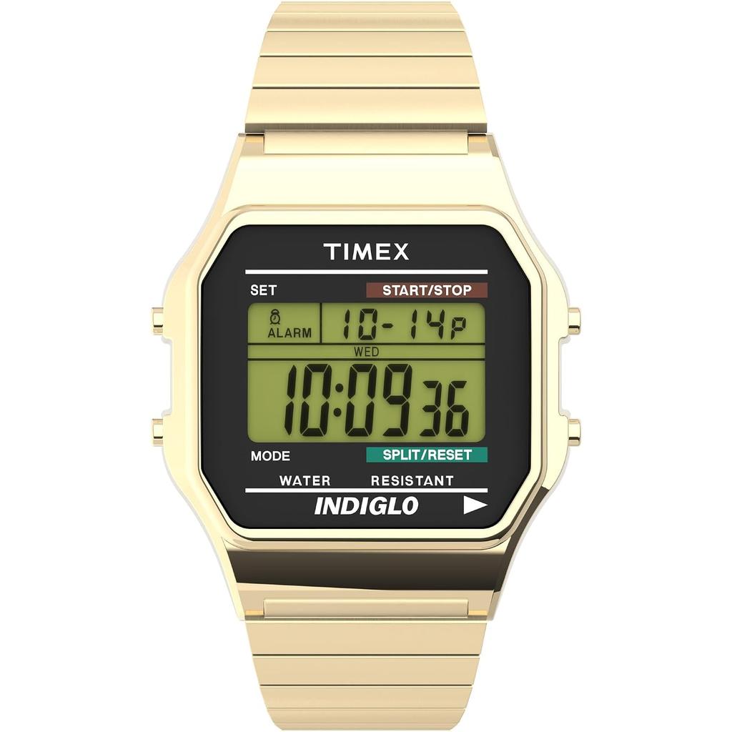 TIMEX Unisex Wristwatch Classic Digital Gold T78677