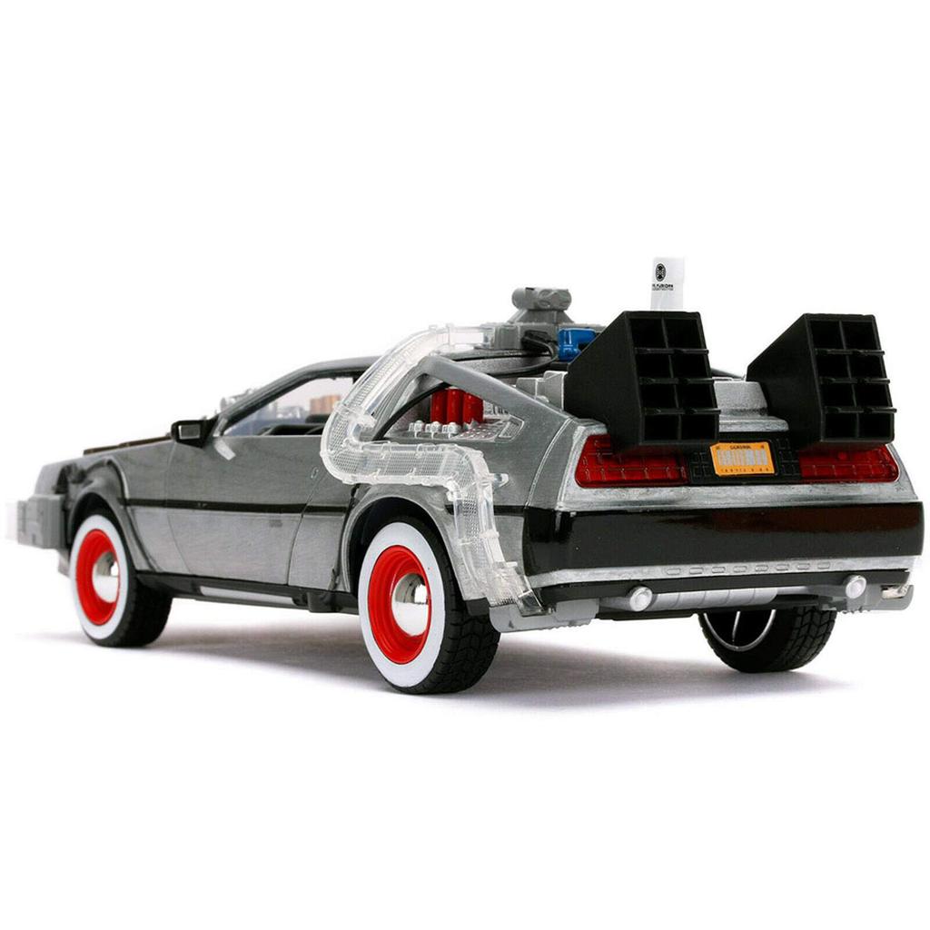 Назад в будущее, часть III, литая машина от JADA TOYS, машина времени DeLorean со светом НАЗАД В БУДУЩЕЕ, ЧАСТЬ III, литая машина от JADA TOYS