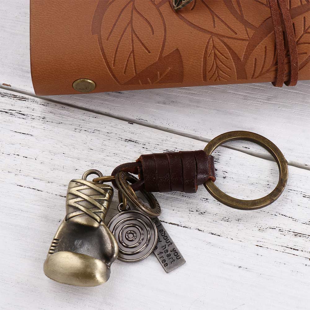 Pendant Packaging Decoration Boxing Gloves Keychains Punk Boxing Gloves Gift Souvenir Keys Holder