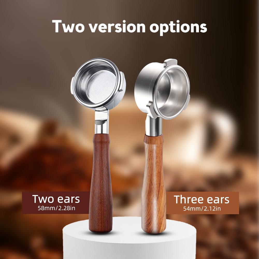 54 мм бездонный портафильтр 3 Ears Expresso бездонный голый портафильтр из нержавеющей стали и сплошной