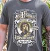 Футболка The Jimi Hendrix Experience на винтажном черном цвете Comfort Colors 1717