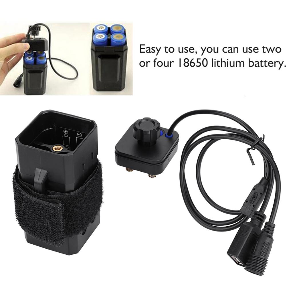 18650 Водонепроницаемый Корпус для Аккумуляторного Блока Крышка Дома USB DC Двойной Интерфейс Для Велосипедной Фары