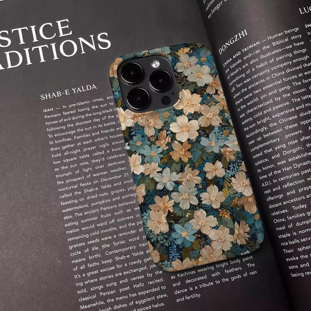 Чехол для телефона Quiet Flower Shadow для Apple iPhone16 - прочный противоударный чехол в стиле ретро для iPhone16/15/14/13/12/11/Xs/Xsmax/XR/Pro/Pro Max