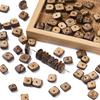 1 нить около 100 шт. Кокосовые бусины квадратной формы 8-12 мм, смешанного размера, проставочные бусины для изготовления ожерелий, браслетов, фурнитура для DIY