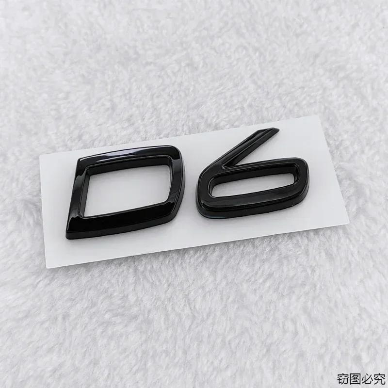 3D Значок-эмблема на задний багажник автомобиля ABS для Volvo D2 D3 D4 D5 D6 D7 Логотип V40 S40 S60 S70 S80 V50 Внешние аксессуары