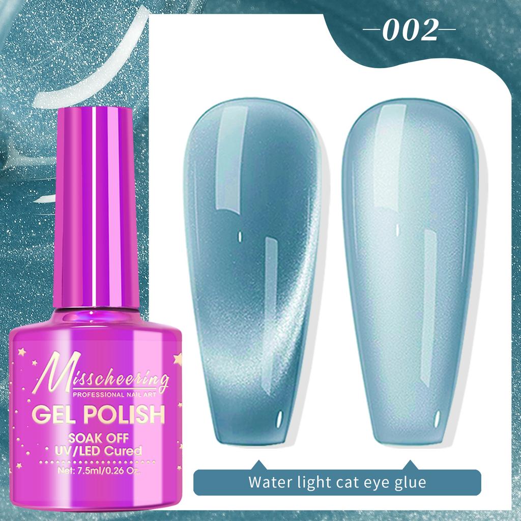 Nail Art Water Light Лак для ногтей Кошачий глаз Фототерапия Кристалл Широкий Лак для ногтей Кошачий глаз