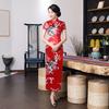Qipao Soft Classic Элегантный женский Cheongsam против морщин для сценического шоу