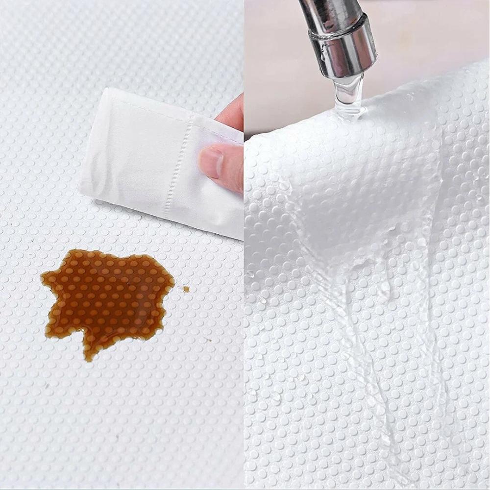 Anti-slip mat, white, flexible, strong, for kitchen, garage, drawers, 300x50cm