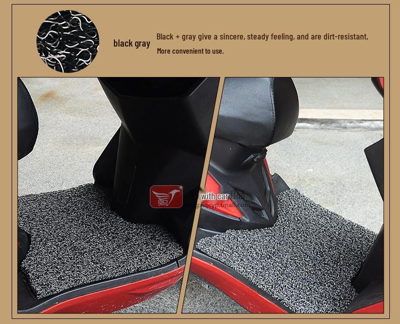 Rainproof Footrest Pad for Kymco CK125T-3L with Thickened Coil Mat