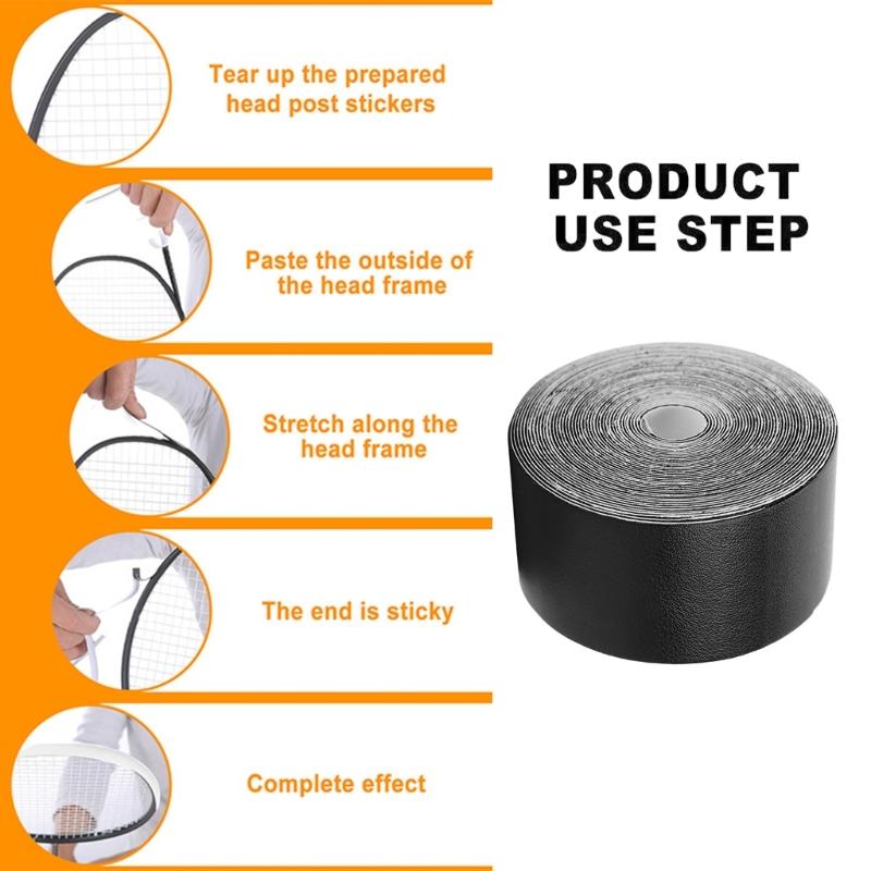 5m Tennis Racket Head Tape Tennis Racket Grip Tape Tennis Racket Tape Racket Head Protections Tape Tennis Wrap Grip Tape