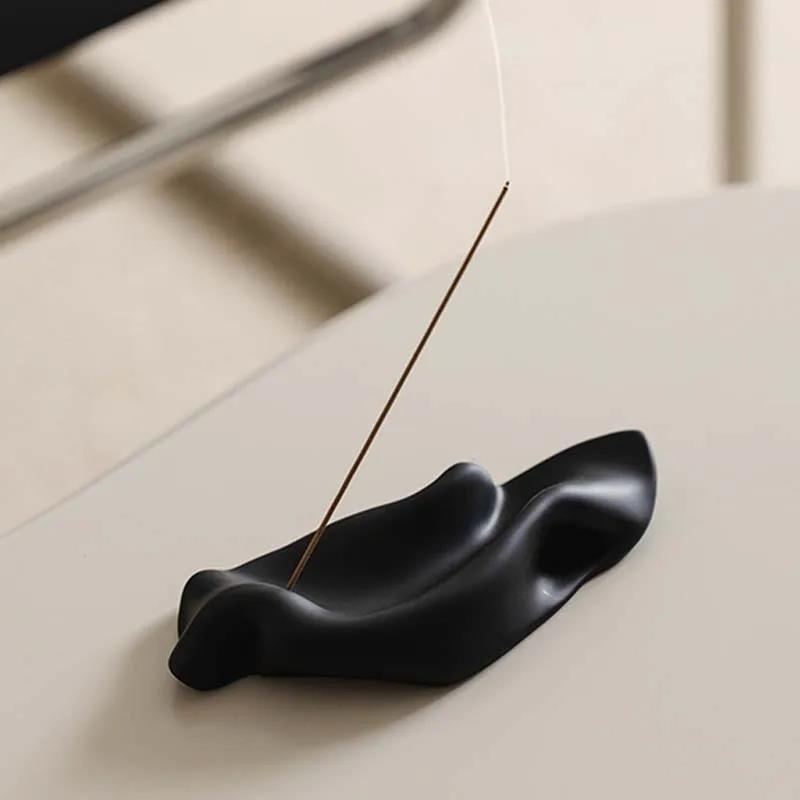 Ceramic Incense Burner Stick Line Incense Glass Bracket Sandalwood Thread Incense Base Home Decoration Aromatherapy Ornaments 7