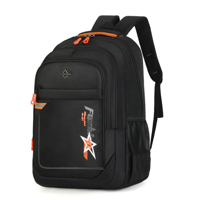 Unisex Casual Travel Backpack With Stripe Pattern For School And Commute