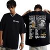 Mike Towers Lyke Mike Album 2025 Tour Graphic T Shirt Men Women O-Neck Cotton Short Sleeve T-shirt Fashion Hip Hop Music Tshirts