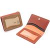 REAL WW Card Case Business Card Holder Card Case Genuine Leather Natural Wood Wood Leather Made In Japan Brick [VARCO WOOD] Men's Women's