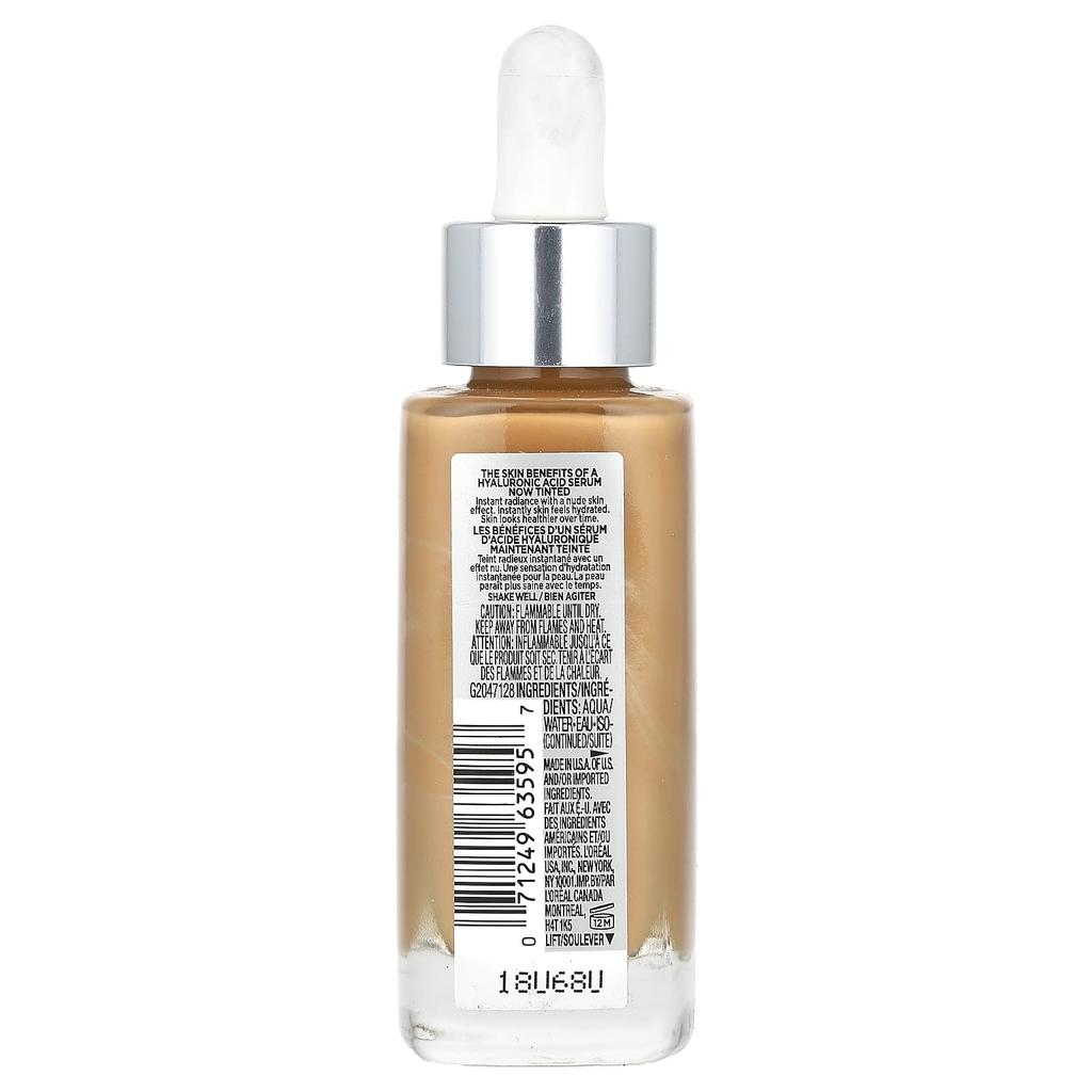 L'Oréal, True Made Nude, гиалуроновая тонирующая сыворотка, 5-6 Medium-Tan, 1 жидкая унция (30 мл)