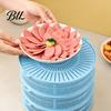 Meat Rack Stackable Mesh Food Cover with Lid Multi-Function Dome Vegetable for Vegetables Dumplings Seafood Space-Saving Kitchen Accessory Reusable