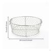 Stainless Steel Colander with Feet Handwoven Resting Lightweight Mesh Basket for