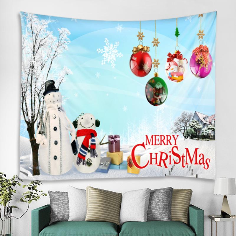 Christmas Holiday Decoration Scene Hanging Cloth Wall Covering Bedroom Decoration Cloth Tapestry