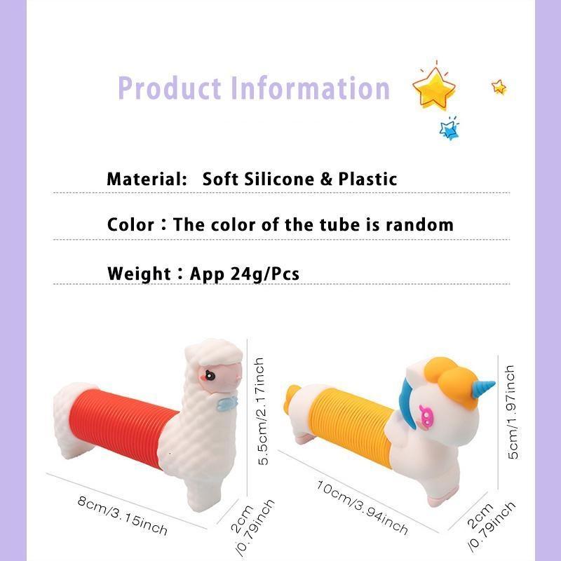 1 шт., сенсорная телескопическая изменяющая форму, изогнутая трубка, игрушки-непоседа, поп-трубки, снимающие стресс, тревогу, декомпрессию, интерактивные гаражные наборы\t