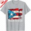 Puerto Rico Flag Heritage Month Hispanic Boricua Rica TShirt Flag Print Harajuku Style Oneck T Shirts Color Print Clothes