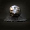 Medieval Pigface Bascinet Helmet with Aventail  Knight Hounskull Helmet