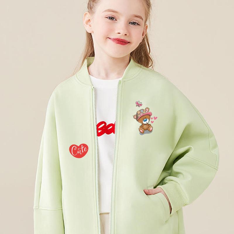 Cool Bears Patch For Clothes Animal Pirnt Clothes Stickers Diy Parches Ropa T-Shirt Hoodies Heat Press Appliqued Iron On Patches