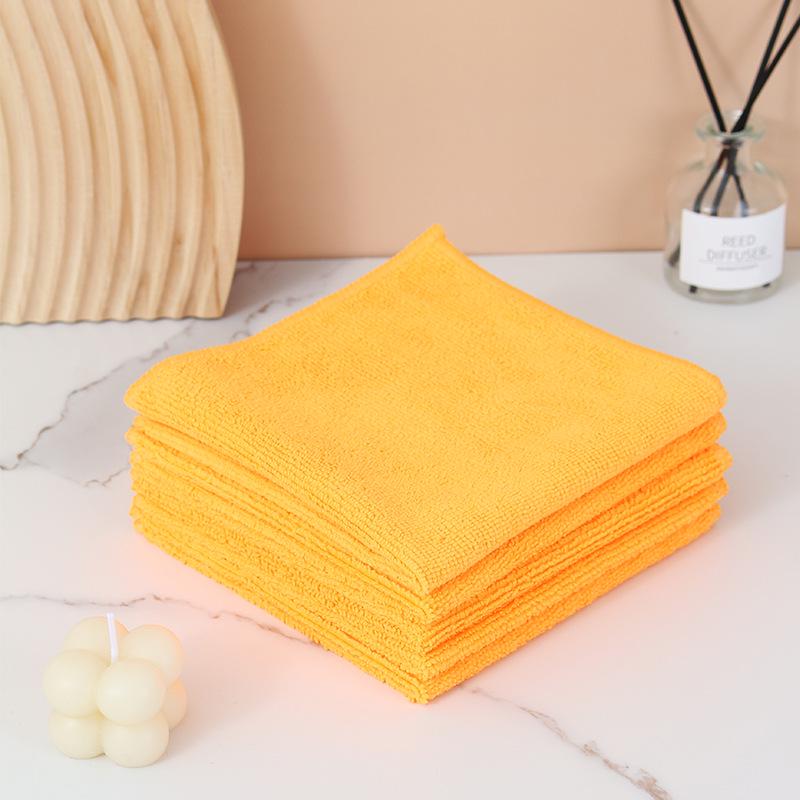 Cross-Border Microfiber Kitchen and Car Cleaning Cloths - Absorbent, Non-Shedding Towels and Scouring Pads