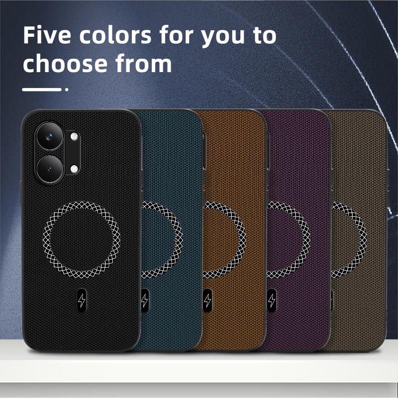 Для Poco X8 Pro Магнитный Чехол для Телефона с Беспроводной Зарядкой Для Poco X8 Pro Max Чехол с Текстурой Кожи Ударопрочный Чехол Для POCO X8 Pro Max
