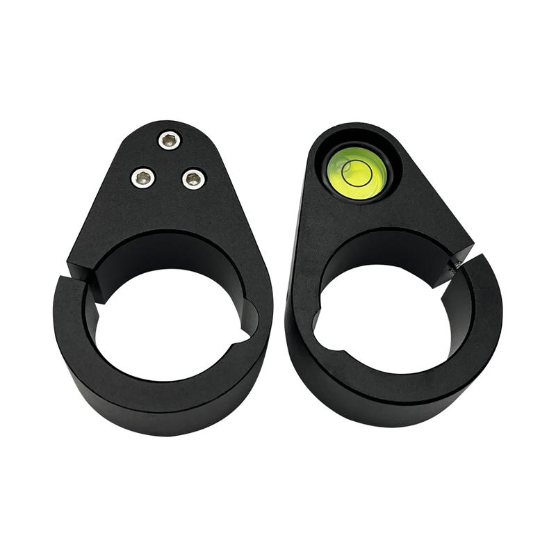 2 шт. Зеленый пузырьковый уровень для углеродного волокна, центральный полюс, блистеры, измерительный стержень, картографические аксессуары, диаметр отверстия 32 мм, металл