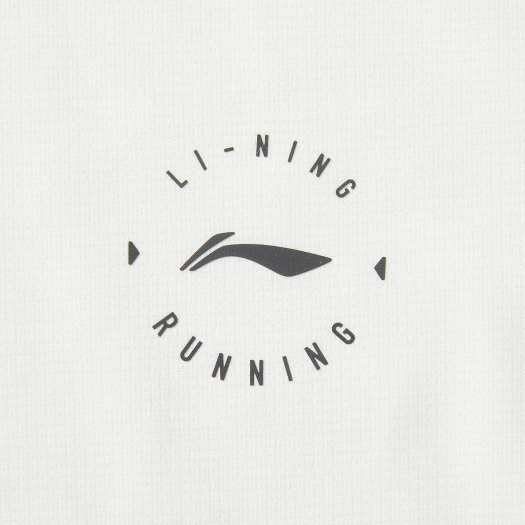 Li Ning Коллекция для бега Беговая футболка Женская Шампанское Белый ATSV088-1