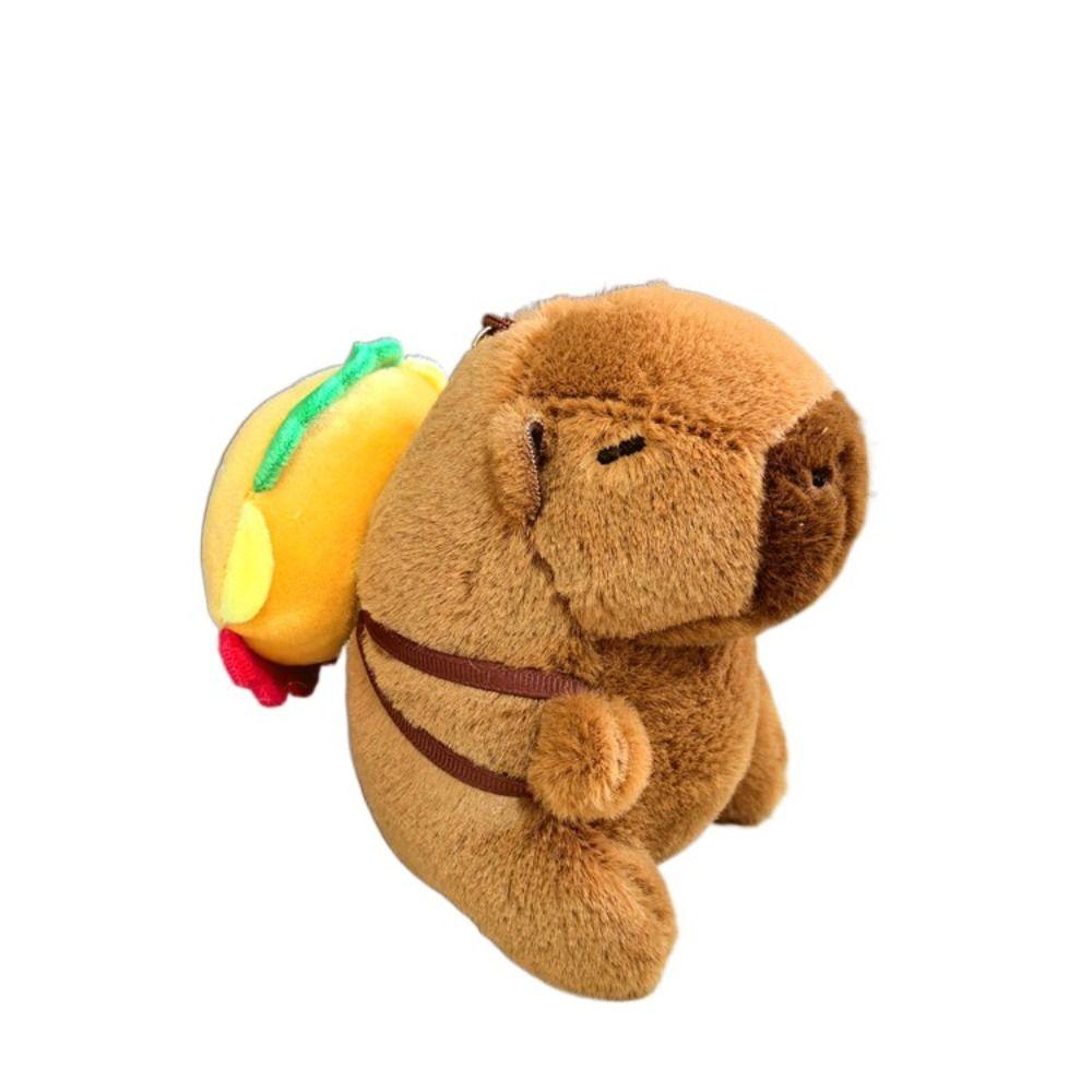 Мультяшная капибара, имитация капибары, кулон, многоцветная пушистая кукла-животное, украшение для сумки