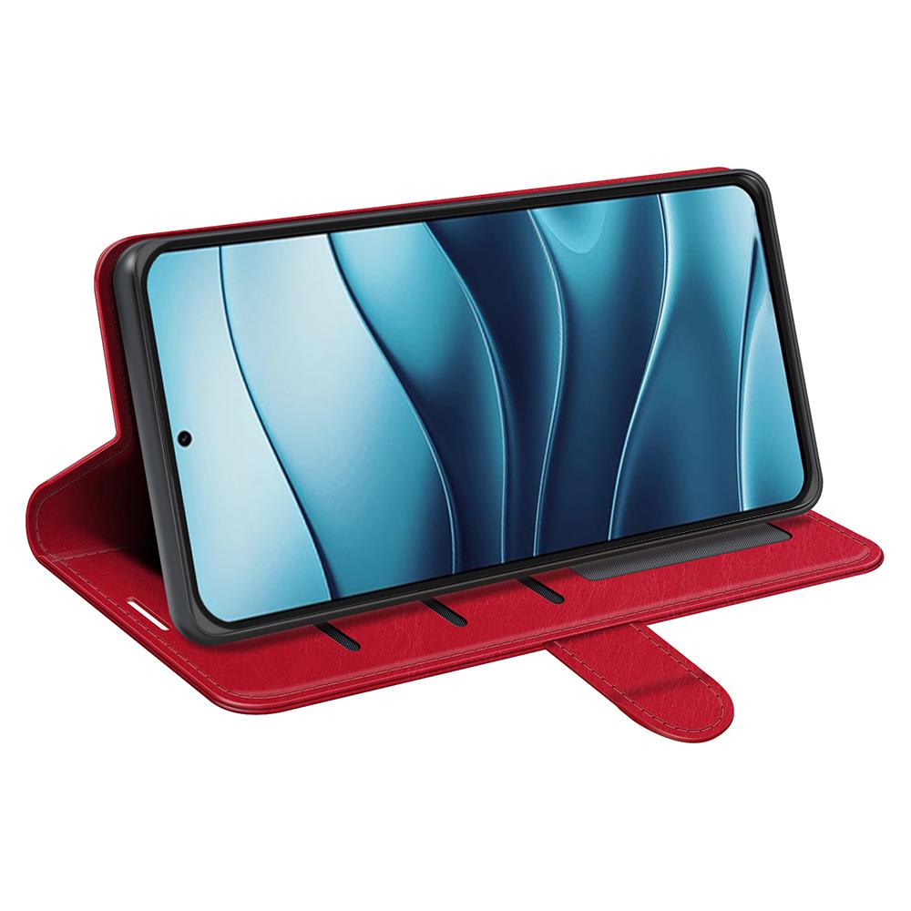 Для Xiaomi Redmi Note 14 5G Чехол-бумажник Текстура Crazy Horse Подставка Кожаная Крышка Телефона
