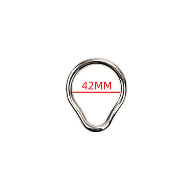 Stainless Cock Steel Penis Lock Ring Man Metal Small Large Delay Ejaculation Penis Ring Ball Stretcher Erection Male Sex Toy
